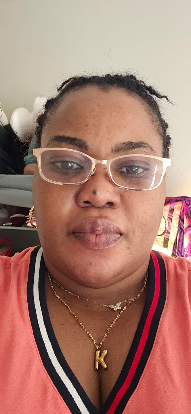 Customer photo review of Bubble Letter Initial Necklace (Bundle)