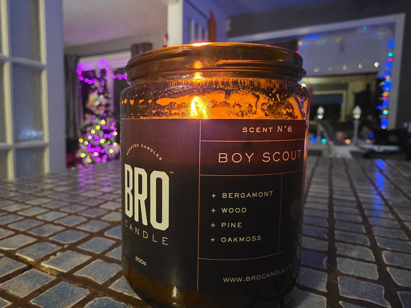 Customer photo review of The Boy Scout Candle