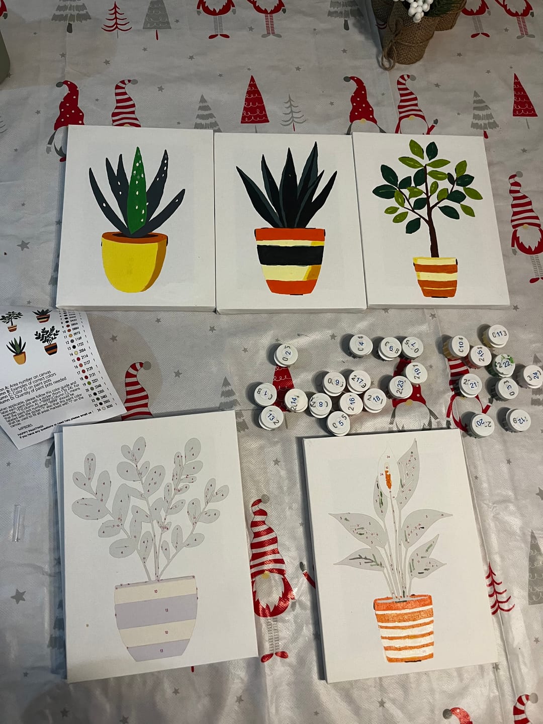 Customer photo review of 6 Mini Paintings - Gorgeous Plants Set