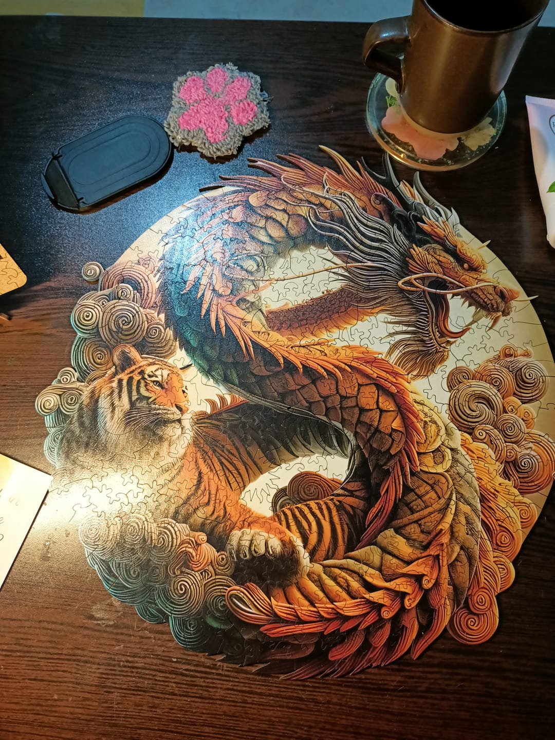 Customer photo review of Kaplan ve Ejderha - Ahşap Puzzle