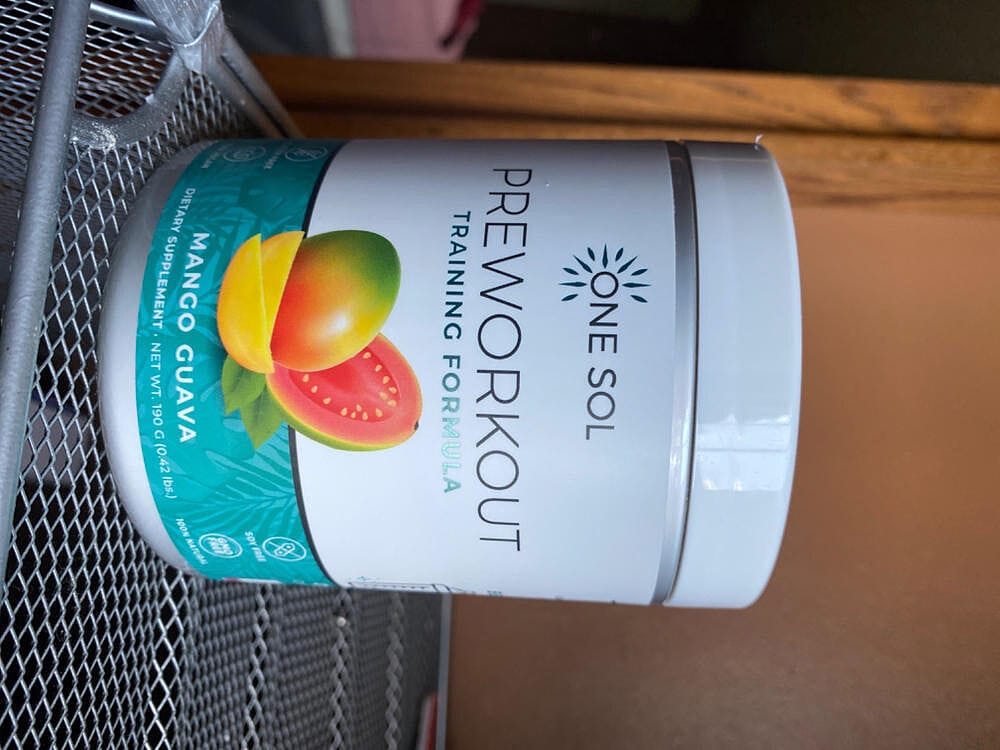Customer photo review of Pre Workout Training Formula
