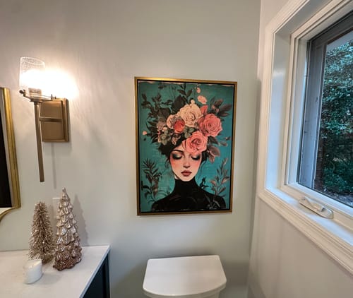 Customer photo review of Floral Muse No3 Print