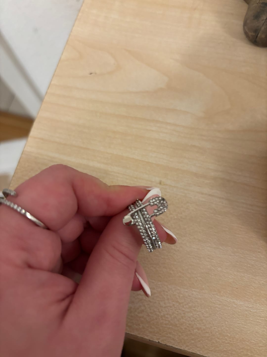Customer photo review of Pave Flow Safety Ring 14K Vergoldung