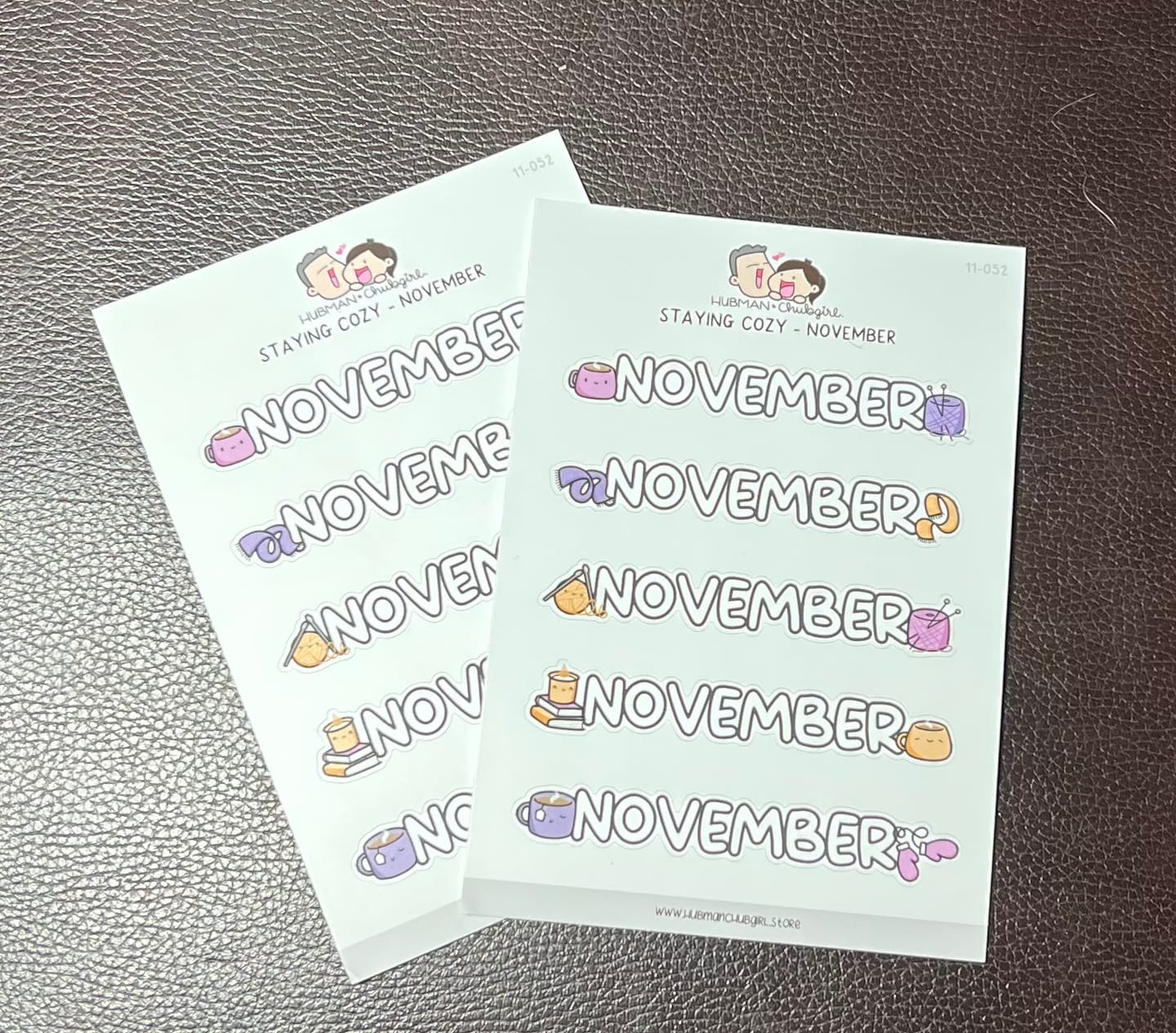 Customer photo review of Staying Cozy - Months 2 Planner Stickers