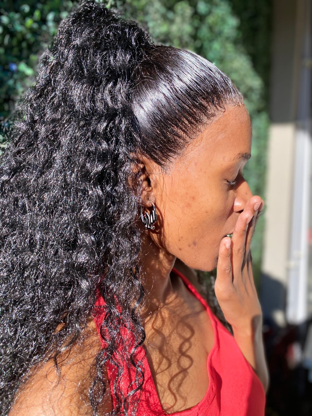 Customer photo review of Silver Era Logo Mini Hoops