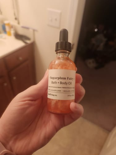Customer photo review of Sugarplum Fairy Bath & Body Oil