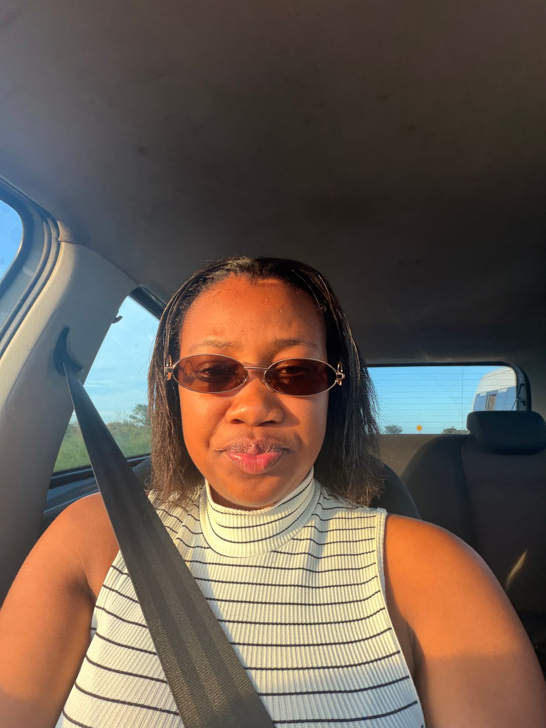 Customer photo review of Muse Logo Sunglasses – Gold Edition