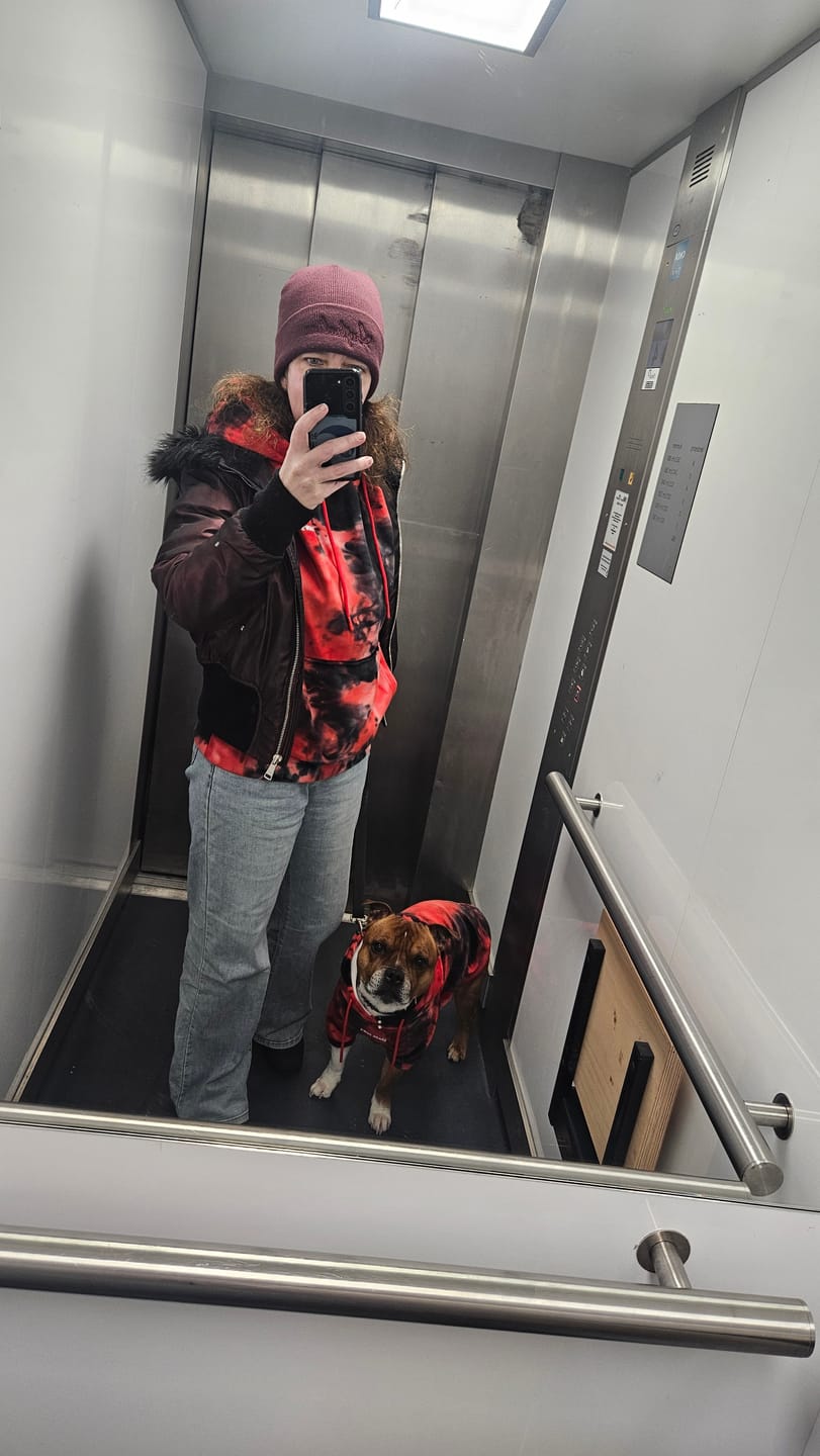 Customer photo review of Grey Camo Human Hoodie