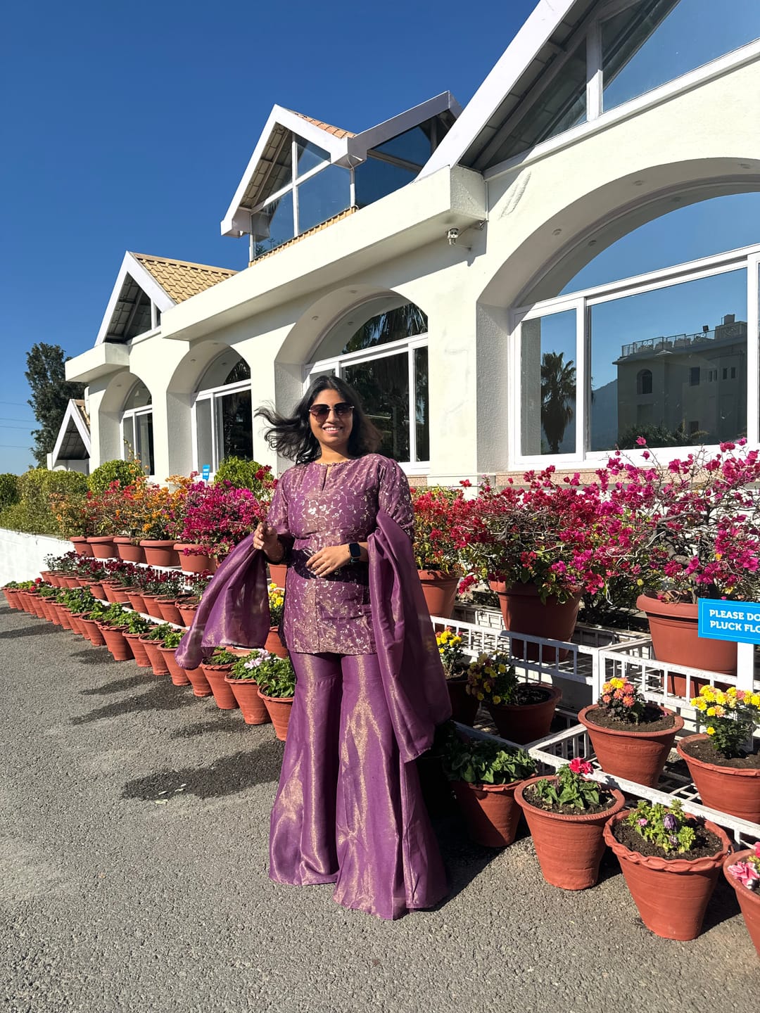 Customer photo review of Mastaani Berry Shine Sharara Set