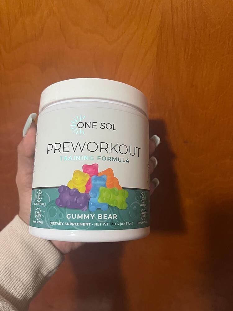 Customer photo review of Pre Workout Training Formula
