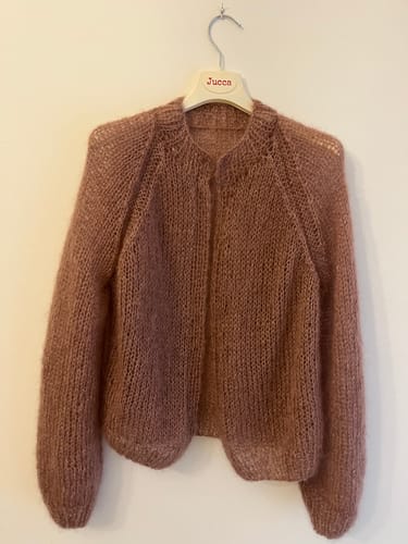 Customer photo review of JAMIE CARDIGAN – DIGITAL PATTERN