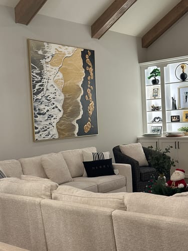 Customer review photo for Plaster Art Texture Painting #SG286