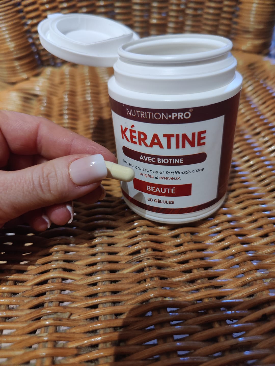 Customer photo review of KÉRATINE • BIOTINE - 30 GÉLULES