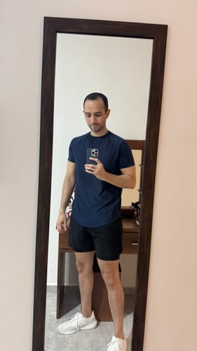 Customer photo review of Training Sport Tee Icon - Navy Blue