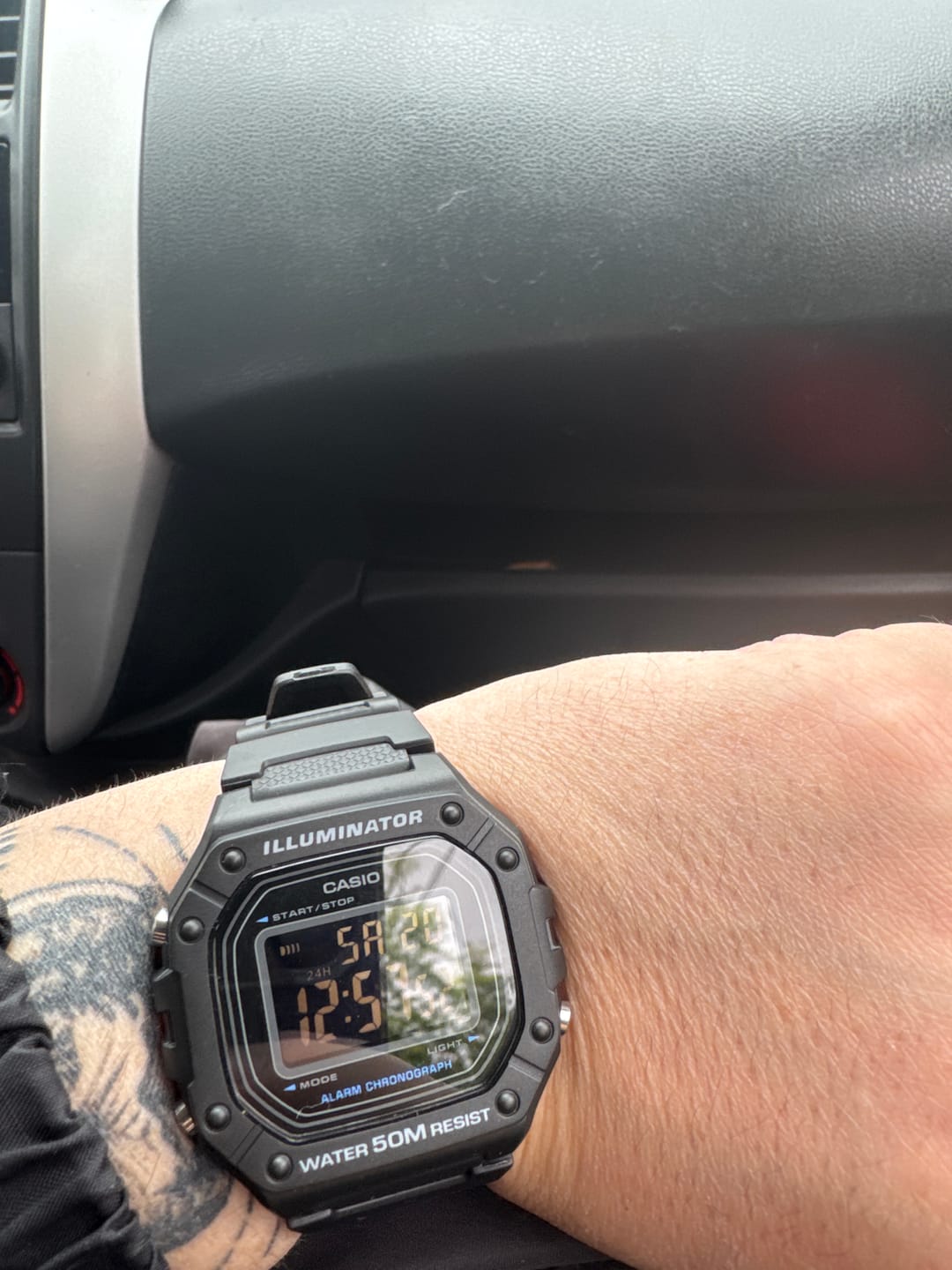 Customer photo review of Reloj Casio Vintage W-218H-1BVDF Pantalla Negativa