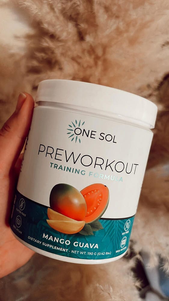 Customer photo review of Pre Workout Training Formula
