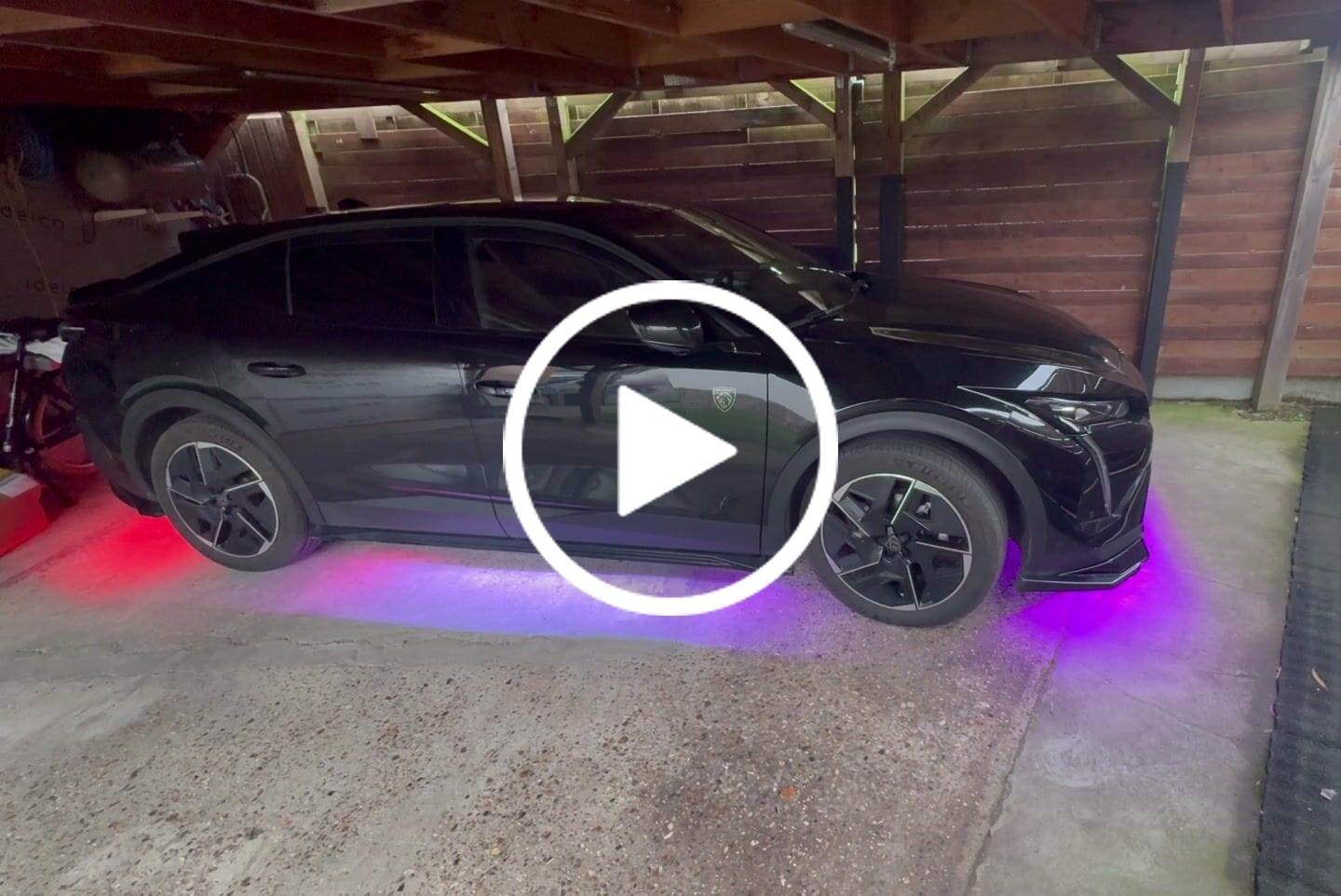 Customer video review of ELGlow® Active Universal Car Underglow Kit
