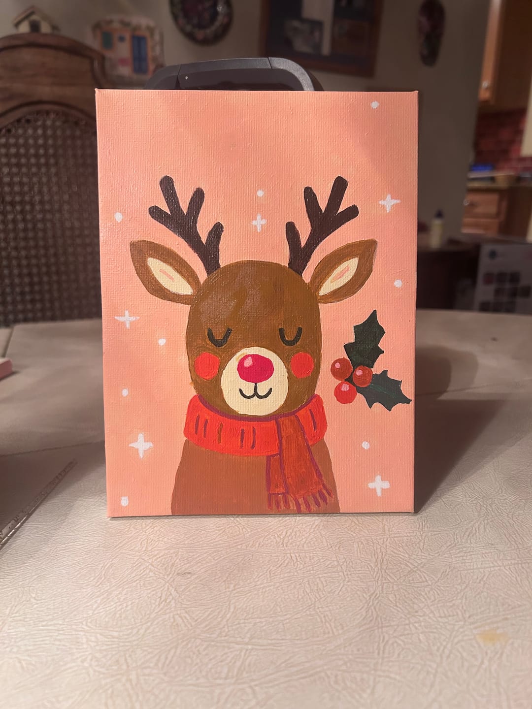 Customer photo review of 6 Mini Paintings -  Classic Christmas Set