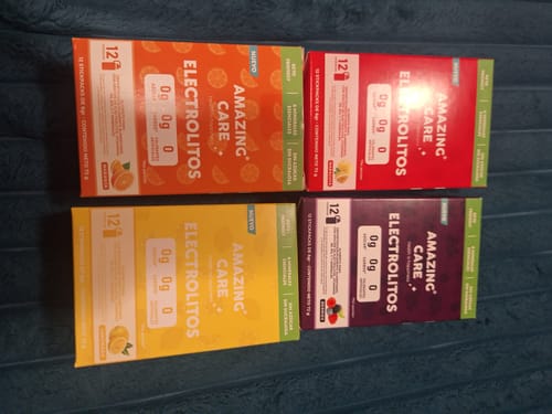 Customer photo review of Pack 4x Electrolitos Mix Sabores (48 sticks)