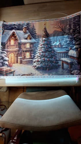 Customer photo review of 5D Diamond Painting – Weihnachtsbaum im Garten