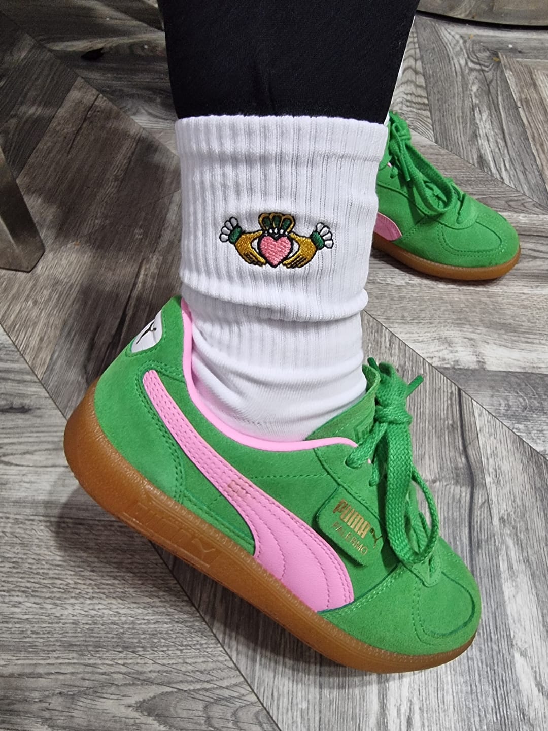 Customer photo review of Claddagh Socks | Born & Bred