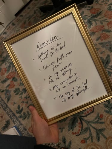 Customer photo review of 8x10 Reminders