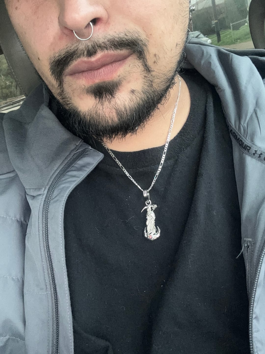 Customer photo review of 3MM STERLING SILVER FIGARO CHAIN