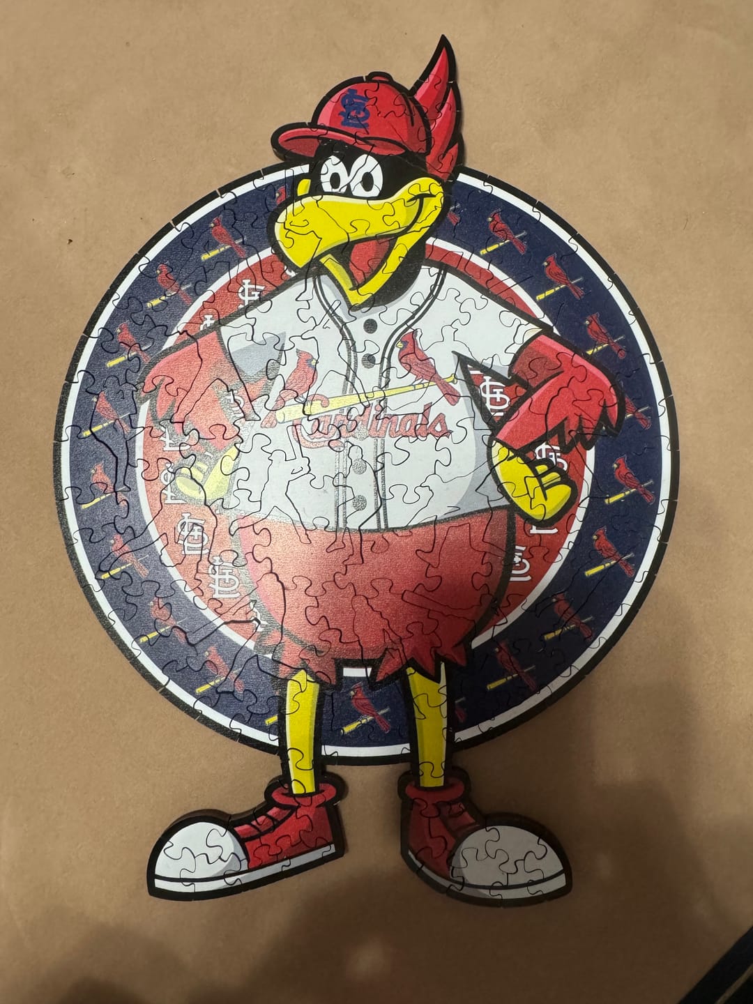 Customer photo review of St. Louis Cardinals™ Mascot - Wooden Puzzle