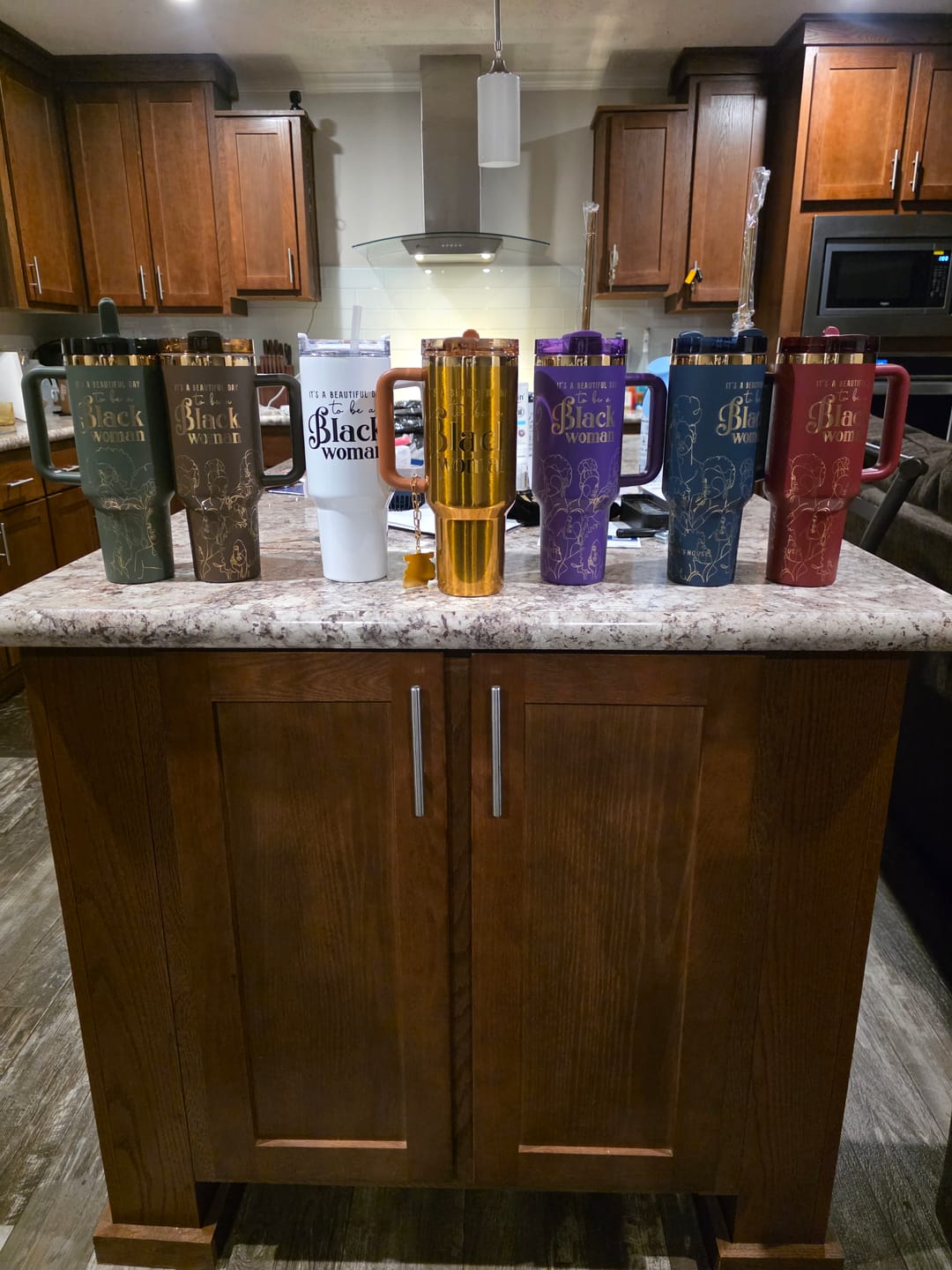 Customer photo review of “Purple Reign” 40oz Insulated Tumbler – "It’s a Beautiful Day to be a Black Woman" | PRE-ORDER SHIPS BY 12/12/25