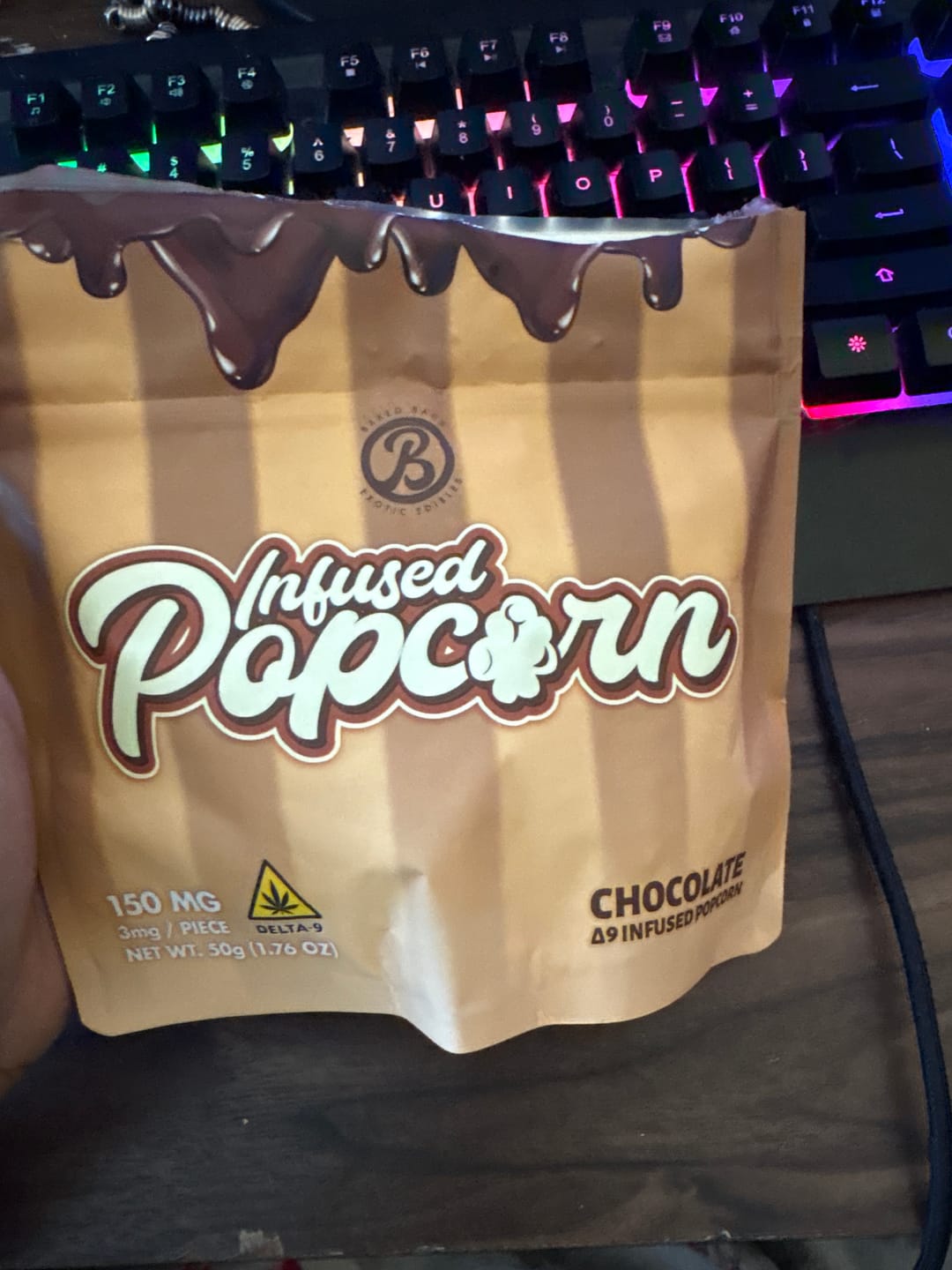 Customer photo review of INFUSED POPCORN - CHOCOLATE