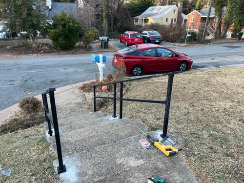 Customer photo review of Stair Handrail Kit