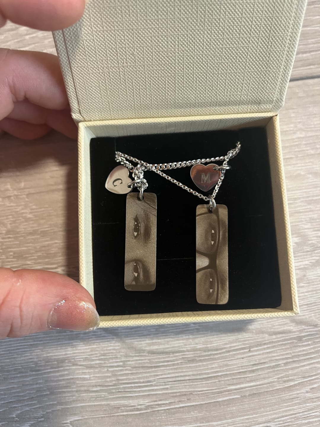 Customer photo review of Herzcharm gravieren