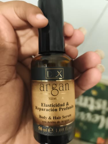 Customer photo review of Serum Argán DLX 50 ml