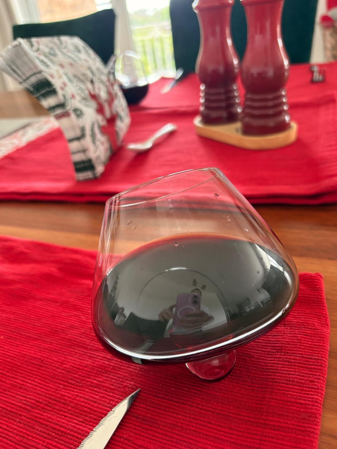 Customer photo review of Aequilibrium Wine Glass