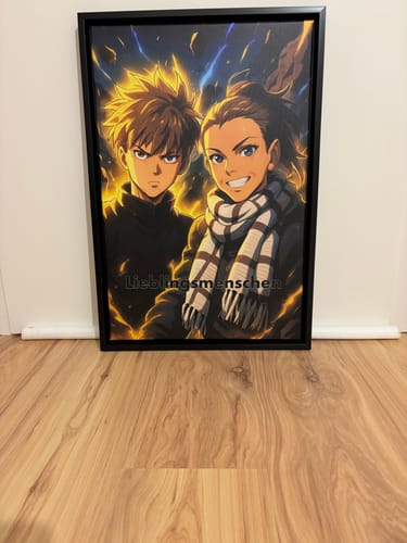 Customer photo review of Personalisierte Leinwand - Anime-Stil Portrait