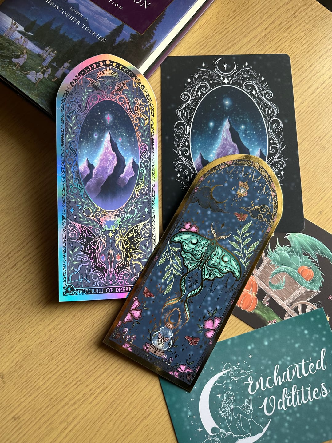Customer photo review of Enchanted Moth Bookmark