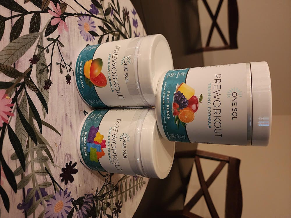 Customer photo review of Pre Workout Training Formula (3pk)