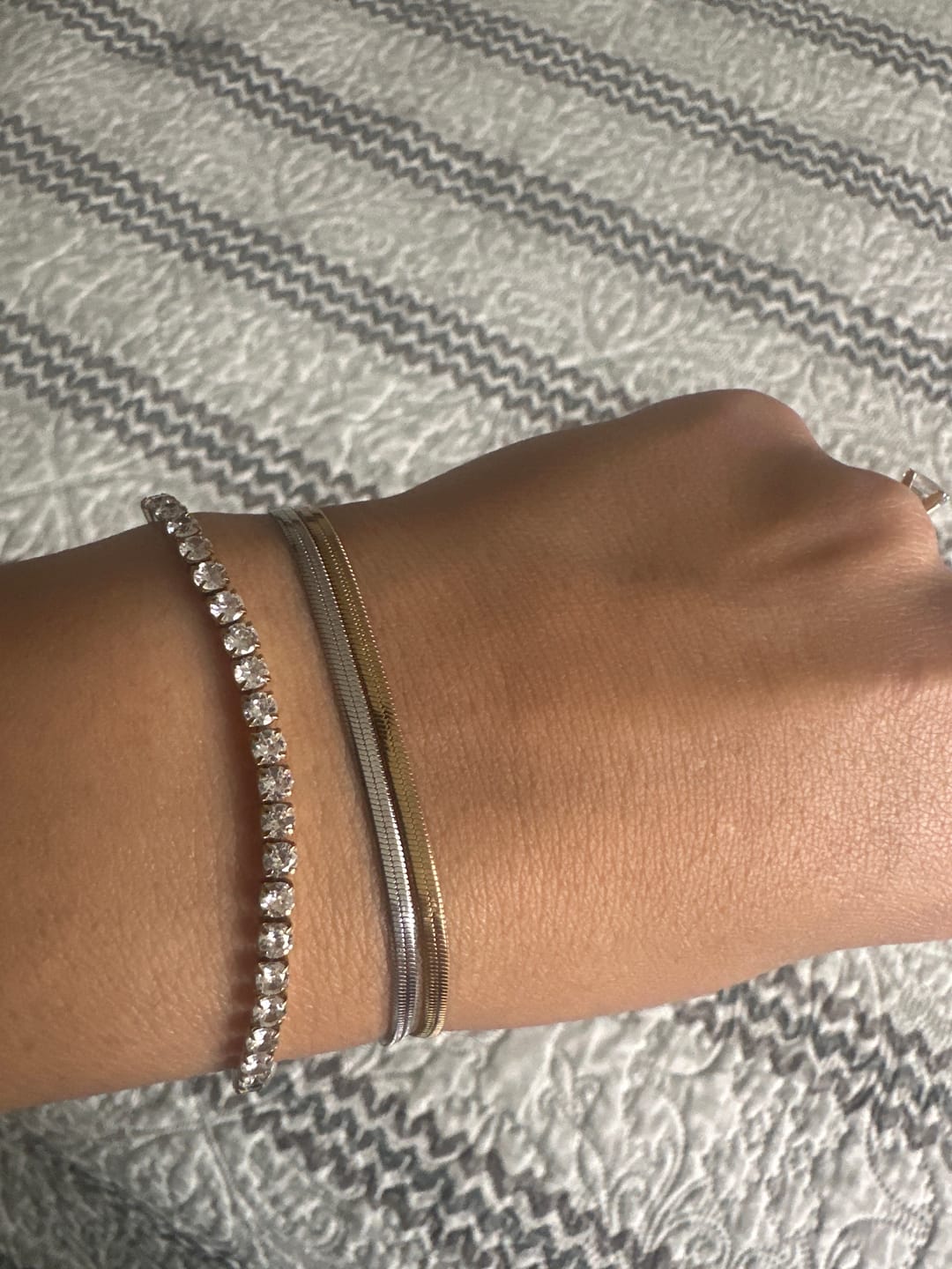 Customer photo review of Ava Silver Bracelet