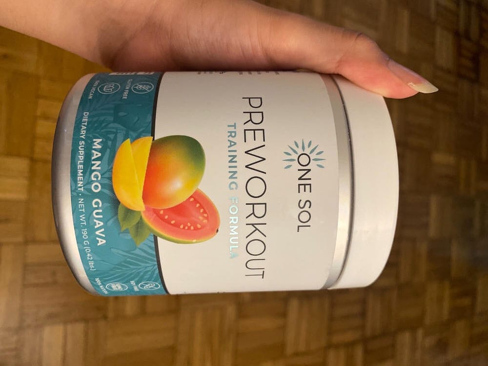 Customer photo review of Pre Workout Training Formula