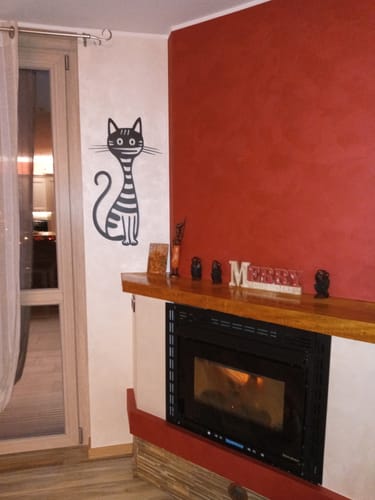 Customer photo review of Décoration Murale Métal - Chat rayé