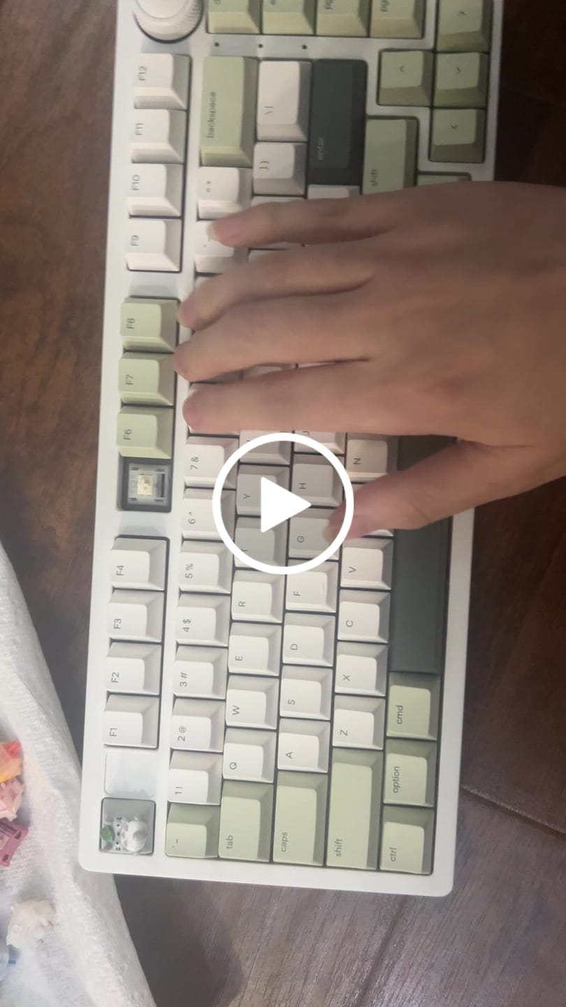 Customer video review of NEO X KEYGEEK OAT LINEAR SWITCH FACTORY LUBED EDITION (10PCS)
