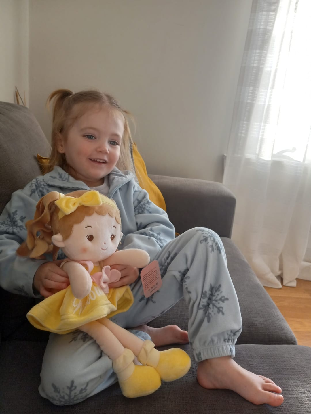Customer photo review of Personalized Sunny Girl & Her Pet