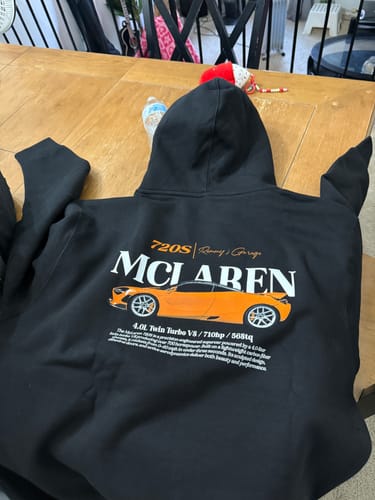 Customer photo review of McLaren 720S Hoodie- Black