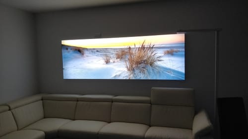 Customer photo review of Canvalight® Leuchtbild | Weiße Dünen | Panorama
