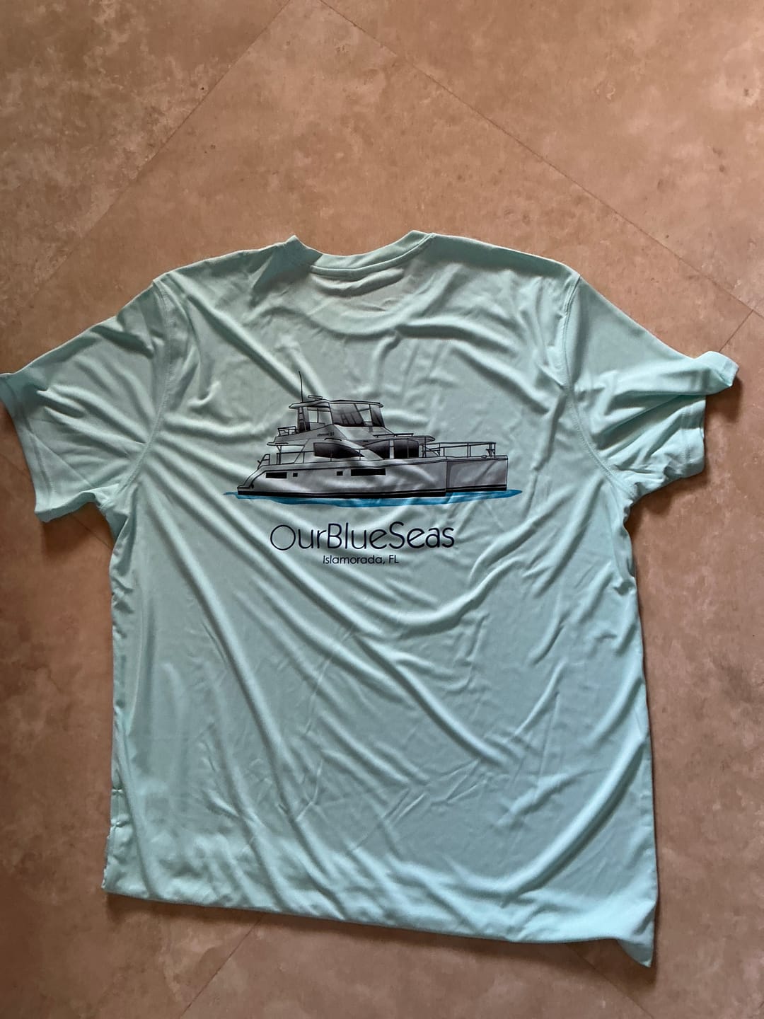 Customer photo review of Dri-Fit Custom Boat Shirts - Long Sleeve