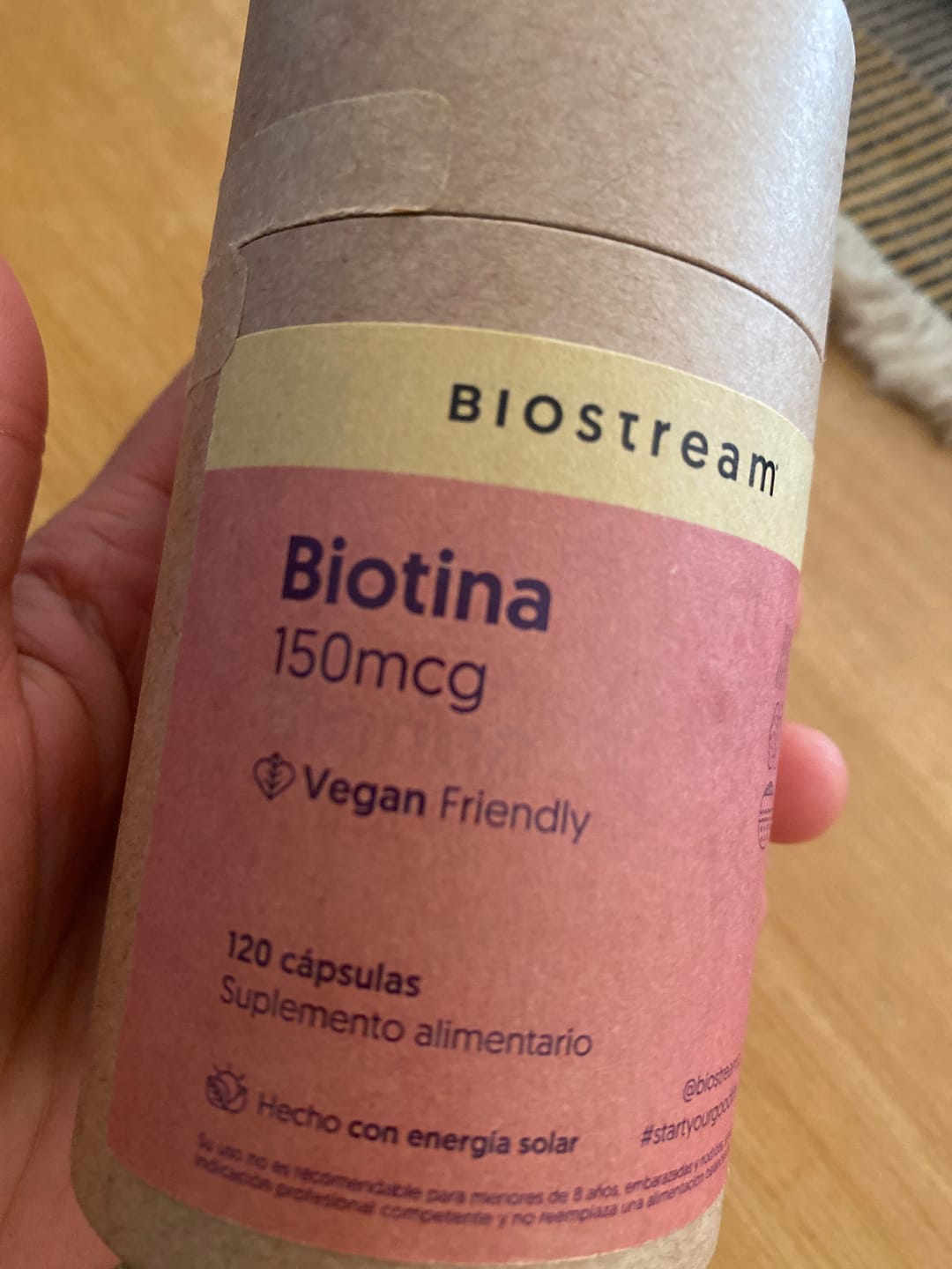 Customer photo review of Biotina 150mcg 120 Cápsulas Vegana
