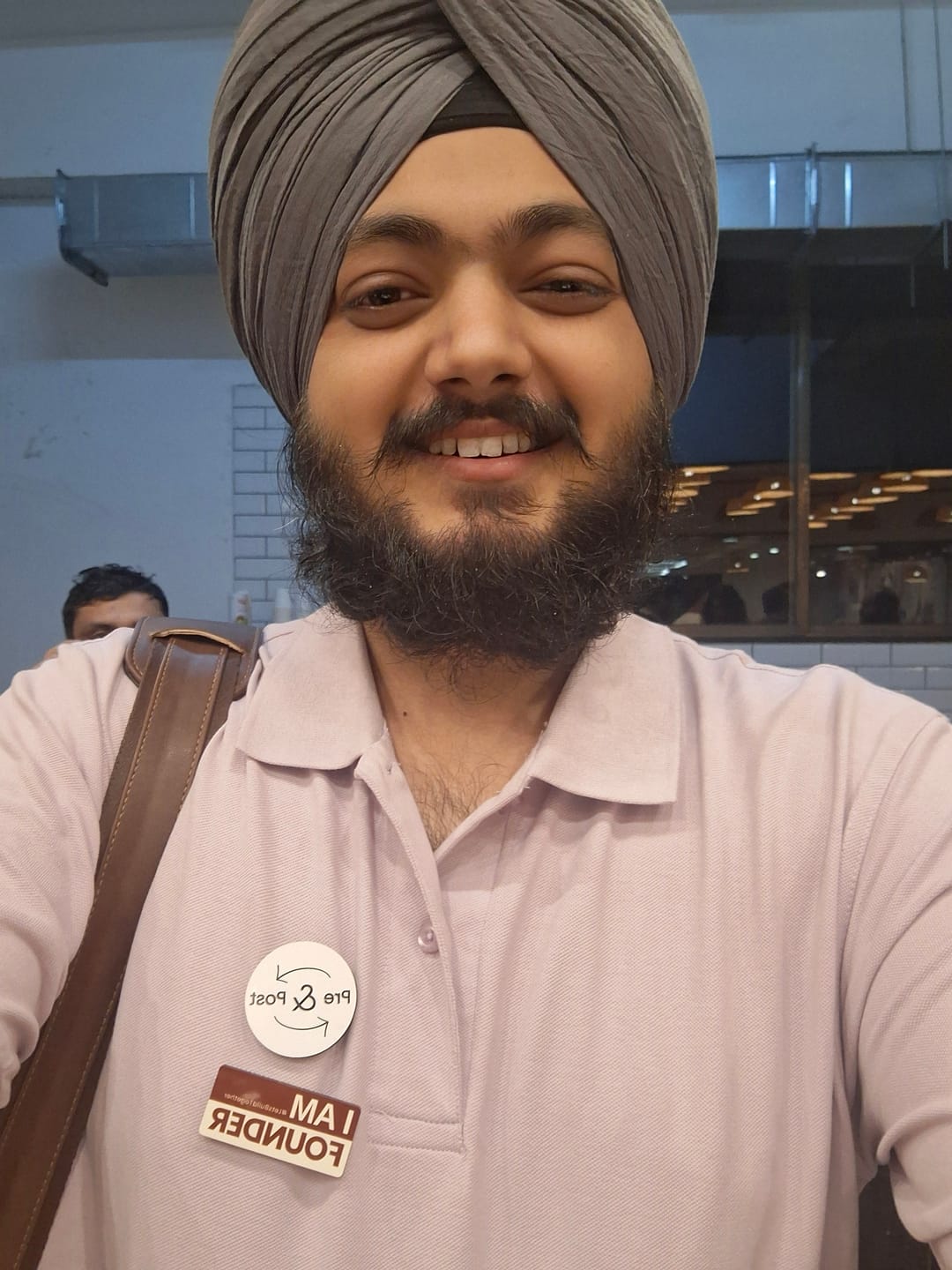 Customer photo review of Customized Magnetic Badge | Wear Your Brand | PrintMine.in