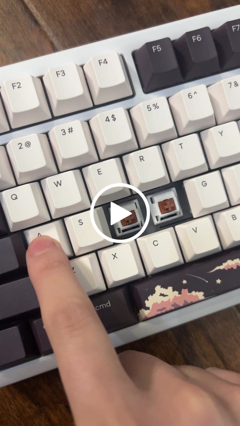 Customer video review of UNIKEYS X KEYGEEK UNI LINEAR SWITCH FACTORY LUBED EDITION (10PCS)