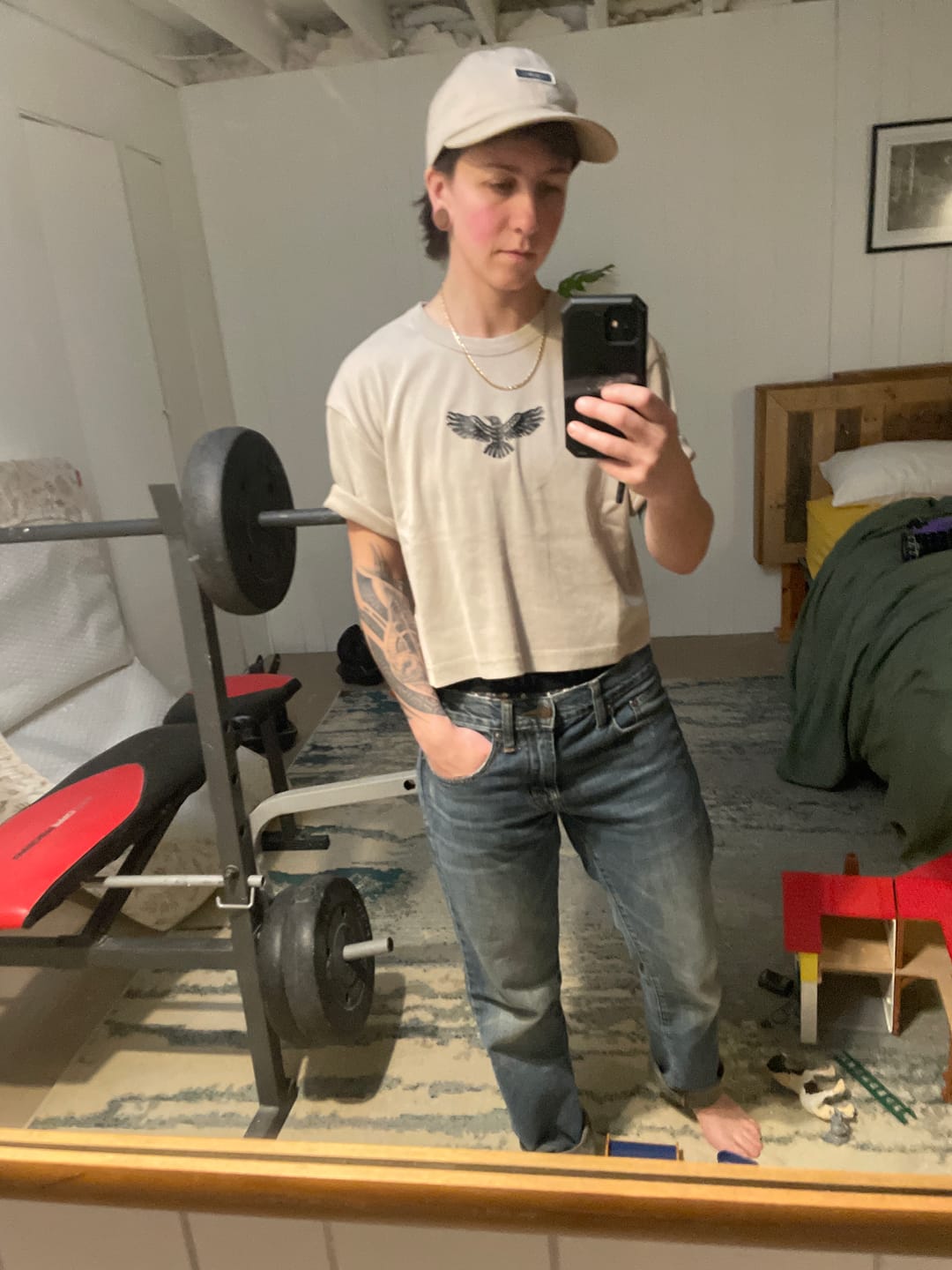 Customer photo review of Adapting Vintage Ribbed Tee