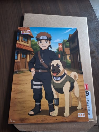 Customer photo review of Portrait manga personnalisé | Naruto